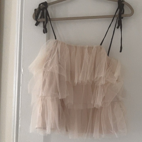 Anthropologie Sunday in Brooklyn Tie-Strap Tank Fairy Whimsical Feminine Ballet - Picture 6 of 11